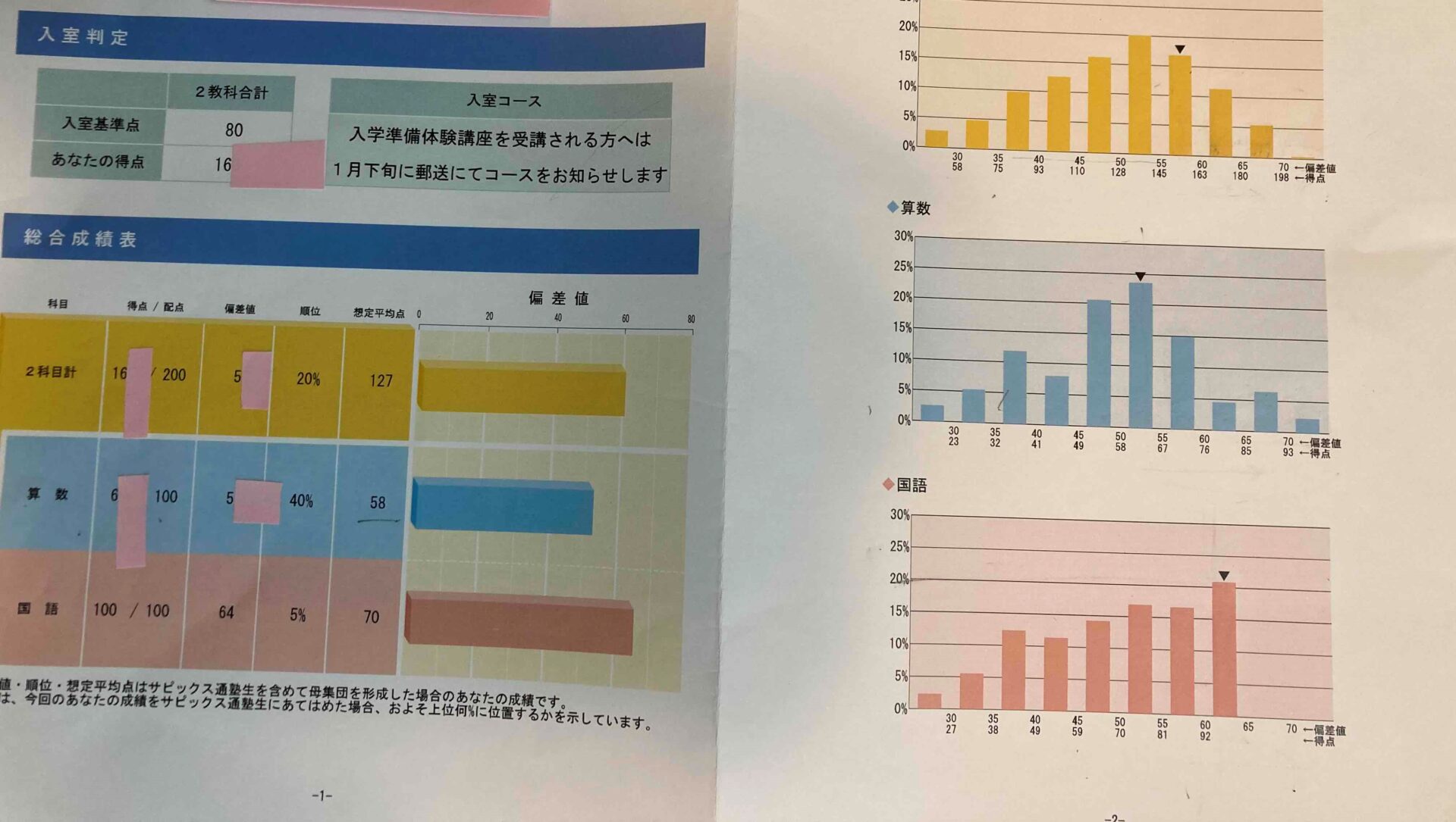 専門店では サピックス 新学年第1回入室テスト 2023年11月 現年長生 新 